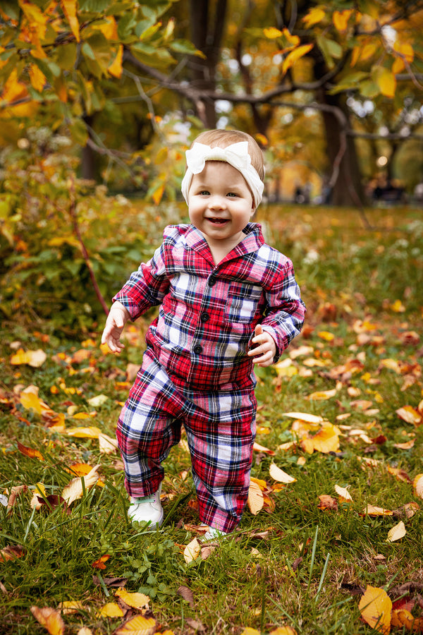 KIDS PLAYSUIT - BUFFALO CHECK