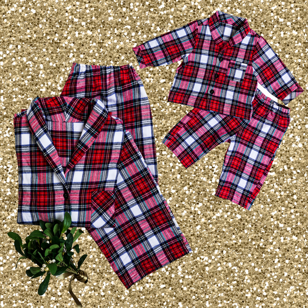 MOM & MINI SET - RED TARTAN