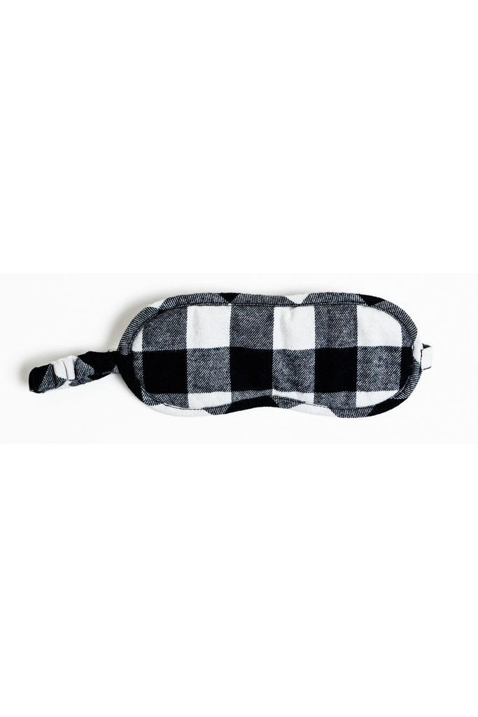 buffalo check eye mask